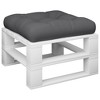 vidaXL Chair Cushion Outdoor Patio Pallet Seat Cushion Sofa Chair Pad Fabric - Dark Gray 19.7" x 19.7" x 4.7" - 3 of 4