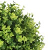 poetree 24" Artificial Boxwood Topiary Ball Trees with Ground Stakes – Faux Shrubs for Outdoor and Indoor Home Décor, Set of 2 - 3 of 4