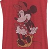 Women's Mickey & Friends Faded Retro Minnie Racerback Tank Top - image 2 of 4