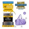 Women's Overnight Travel Duffel Bag - Spirit Airlines Personal Item, 18x8x14 Inches, Underseat with Wet Pocket, Purple - 2 of 4