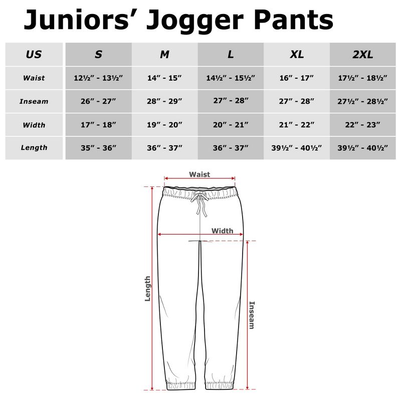 Juniors Womens Ouija Planchette Logo Jogger Sweatpants, 3 of 4