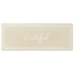MARTHA STEWART Bloomfield Grateful Border Kitchen Mat - 1 of 4