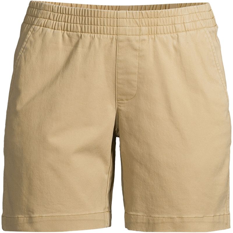 Lands' End Women's Pull On 7" Chino Shorts, 3 of 7
