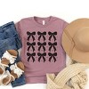 The Juniper Shop Coquette Black Bows Collage Distressed Youth Short Sleeve Tee - 3 of 4
