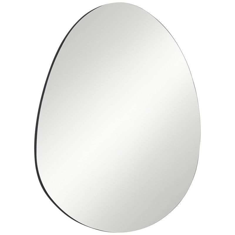 Possini Euro Design Brando Round Decorative Wall Mirror Modern Silver Frameless 37 3/4" Wide Bedroom Living Room Home House Office, 5 of 8