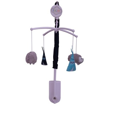 Bacati - Woodlands Aqua/Navy/Grey Boys Musical Mobile
