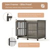 Furniture Style Dog Crates With Sliding Iron Door, Modern Decorative Pet House Dog Cage With Soft Cushion, Aesthetic Puppy Kennel For Medium Dogs - 3 of 4