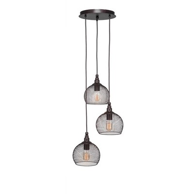 Toltec Lighting Plexus 3 - Light Pendant in  Bronze