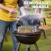 Rolling Grill Basket, Removable Wooden Handle, 304 Stainless Steel, Nesting Smoker Net, BBQ Accessories Tools - 2 of 4