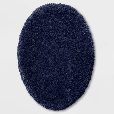 blue toilet lid cover