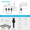 Modern Gold 2-Handle Widespread Bathroom Faucet with 360 DegreeSwivel Spout, 8-Inch 3-Hole Installation for Sink Basin - 2 of 3