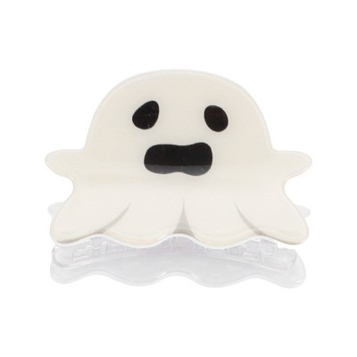 Unique Bargains Halloween Fear Expression Hair Clips  2.95" Length Black Beige 1 Pc