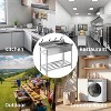 Stainless Steel Utility Sink, Free Standing Single Bowl Kitchen Sink with Faucet, Hot and Cold Water Pipe, Freestanding Commercial Sink - 3 of 4