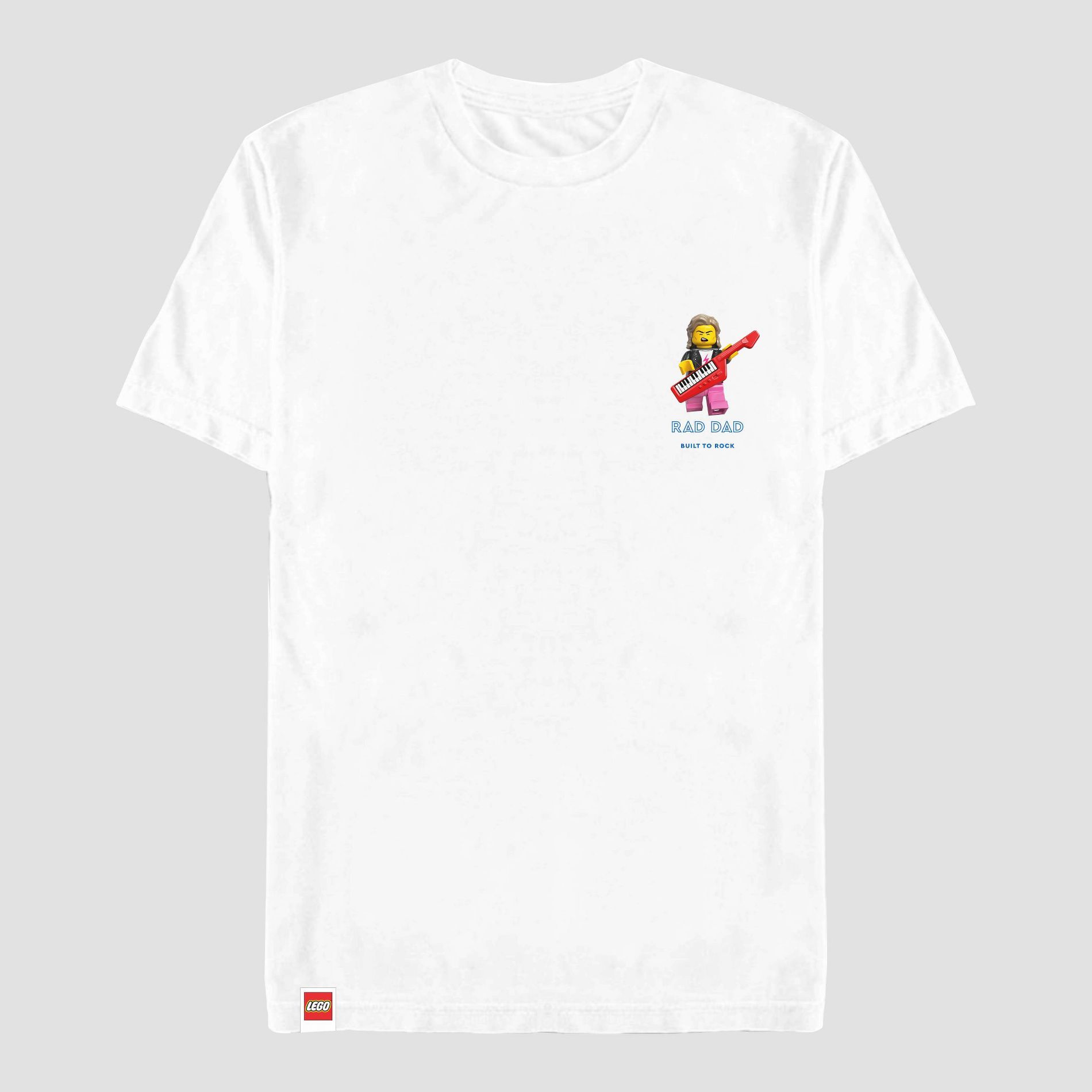 Men's LEGO Rad Dad Minifigure Short Sleeve Graphic T-Shirt - White