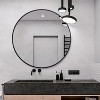 Dovelina Round Metal Framed  Wall Mirror Bathroom Vanity Mirror - 2 of 4