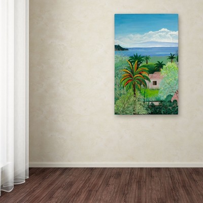 Costa Rican Beach Landscape Canvas Art in Vibrant Colors