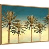Amanti Art Distressed Palm Trees by Daniel Stein Framed Canvas Wall Art - 3 of 4