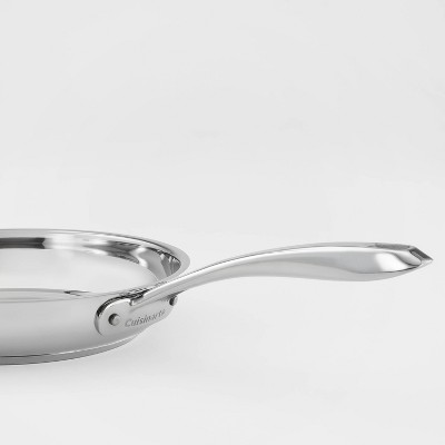 Cuisinart Classic 10 & 12 Stainless Steel 2pk Skillet Set Silver