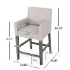 CAVINAS Dining Chairs Kitchen Chairs with Fabric Accent for Dining Table with Wooden Frame for Kitchen, Bedroom - 4 of 4