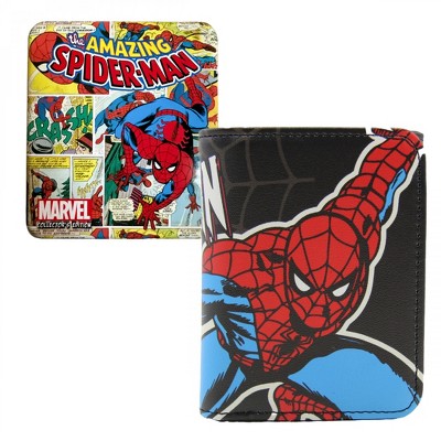 Adult Spider-Man Contrast Trifold Wallet in Collectors Tin