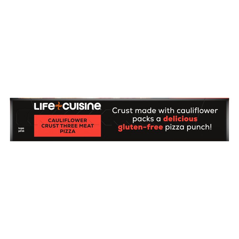 Life Cuisine Protein Lovers Gluten Free Frozen Cauliflower Crust Three Meat Pizza - 6oz, 6 of 11