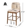 Christopher Knight Home Drea Modern Rubberwood Upholstered Counter Stools (Set of 2) - 3 of 4
