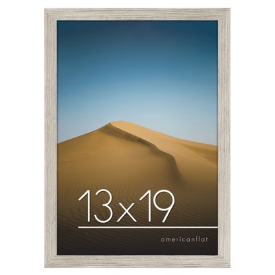 Americanflat 13x19 Picture Frame in Drift Wood - Composite Wood with Shatter Resistant Glass