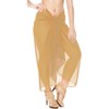 LA LEELA Women's Swimwear Holiday Bathing Suit Sarong Beachwear Summer Vacation Pareo Beach Wraps One Size Beige G177 - 3 of 4