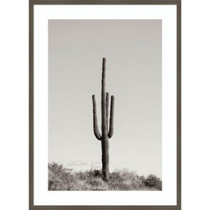 Amanti Art Saguaro Afternoon by Nathan Larson Wood Framed Wall Art Print - 1 of 4