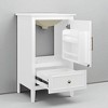 20" Freestanding Bathroom Vanity with Ceramic Semilune Sink, Drawer & Cabinet Storage, 3-Hole Faucet Mount - 4 of 4