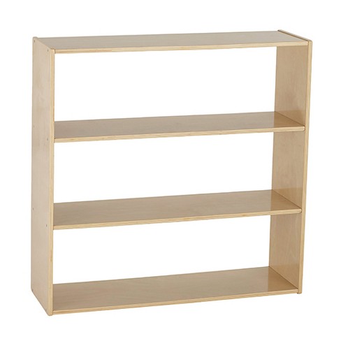 Ecr4kids 3 Shelf Storage Backless Cabinet Birch Wood Classroom Home Storage Solution 36 H Target