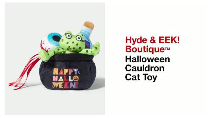 Halloween Cauldron Cat Toy - Hyde &#38; EEK! Boutique&#8482;, 2 of 7, play video