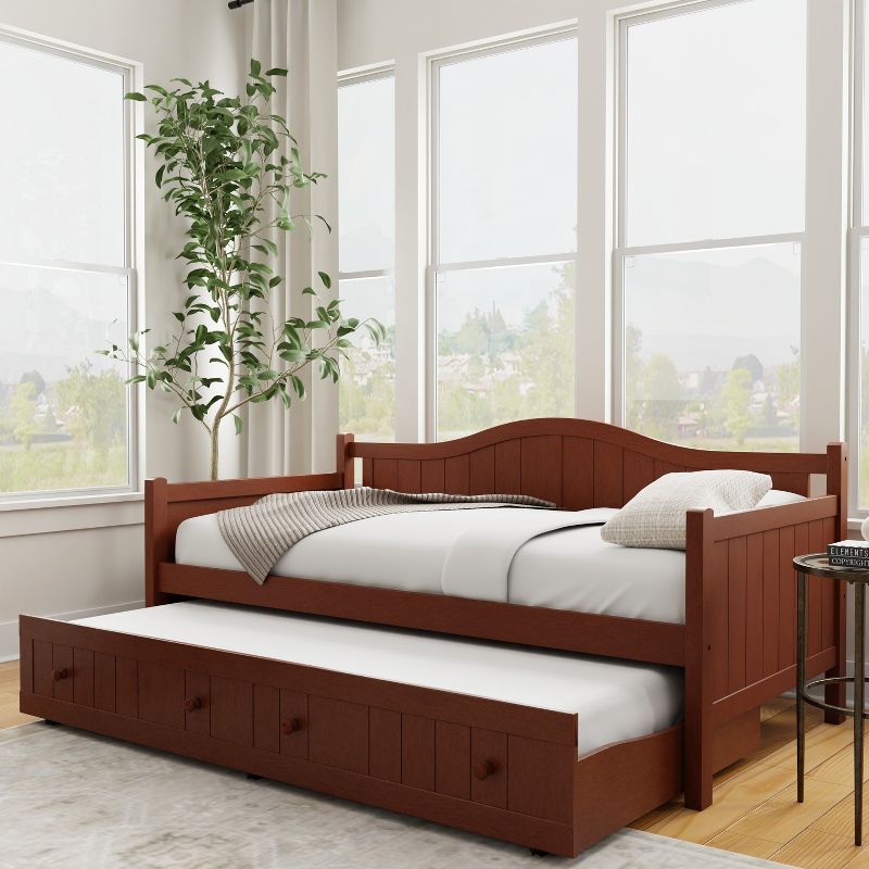 Staci Wood Daybed with Trundle Twin - Cherry - Hillsdale Furniture, 3 of 18