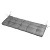 NewHome"Waterproof Non-Slip Bench Seat Cushion with Ties for Indoor/Outdoor Furniture, 51.18x19.68in"gray 8cm Thick - 4 of 4