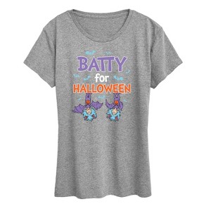 Women's - Dr. Seuss - Batty For Halloween Thing 1 and Thing 2 Short Sleeve Graphic T-Shirt - 1 of 4