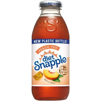 Snapple Diet Peach Tea  - 16 Fl Oz Bottle  (Pack of 9)