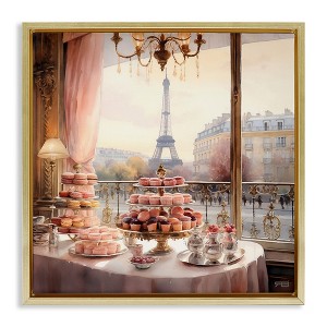 Stupell Industries Parisian Desserts City View, 18" x 18" - 1 of 4