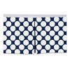 Bacati - Large Dots Crib/Toddler Bed Skirt - Navy - 3 of 4