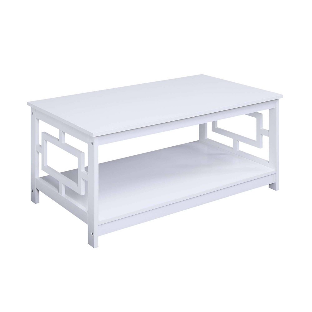 Photos - Coffee Table Town Square  with Shelf White - Breighton Home