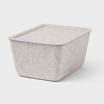 Pop Color Felt Bin Oat/Blue - Brightroom™