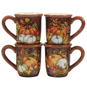 Certified International Set of 4 Harvest Blessings 16oz Mugs - 1 of 4