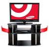 Designs2Go Swivel 3 Tier TV Stand for TVs up to 32" Black - Breighton Home: Corner-Friendly, Open Back, Cable Management - 3 of 4