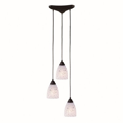 Elk Home Classico 3 - Light Pendant in  Dark Rust