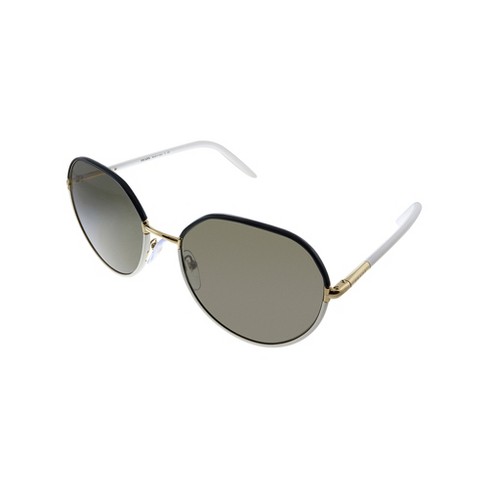 Prada Pr 65xs Yc45g1 Womens Round Sunglasses Black/white 58mm : Target