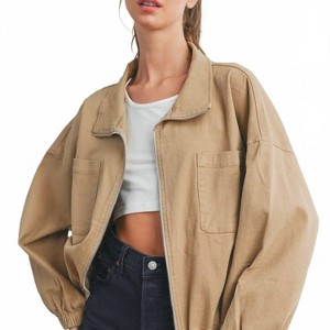 Women's Bomber Jacket - Buttermelon - 1 of 4