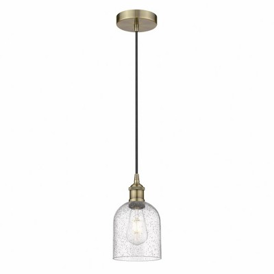 Bella - 1 Light Cord Hung Mini Pendant In Industrial Style-9.5 Inches Tall and 5.5 Inches Wide