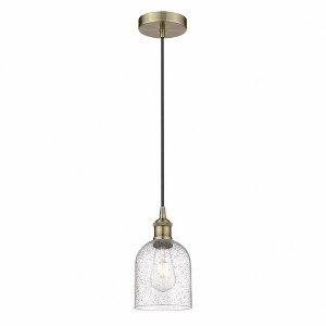 Bella - 1 Light Cord Hung Mini Pendant In Industrial Style-9.5 Inches Tall and 5.5 Inches Wide - 1 of 1
