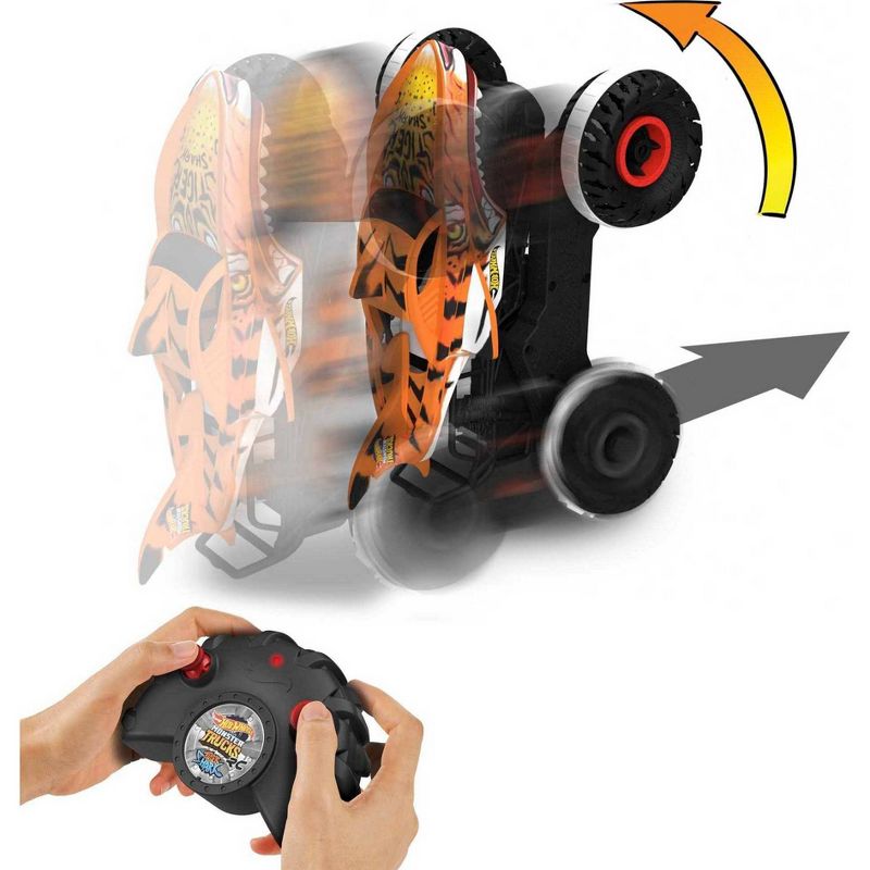 Hot Wheels Monster Trucks 1:15 Scale Remote Control Unstoppable Tiger Shark Vehicle, 6 of 8