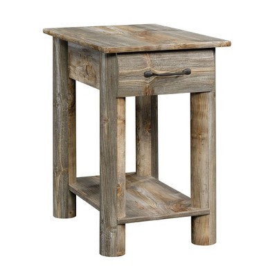 target end tables rustic