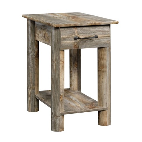 Boon Mountain Side Table Rustic Cedar, Rustic Side Table With Drawer